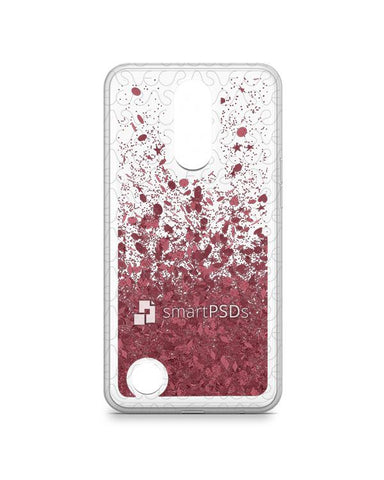 LG K10 2017 UV TPU Liquid Glitter Case Design Mockup