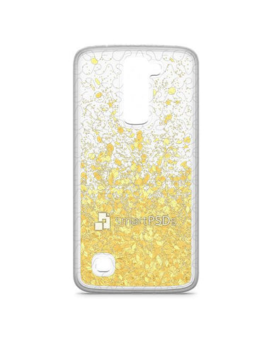 LG K7 UV TPU Liquid Glitter Case Design Mockup