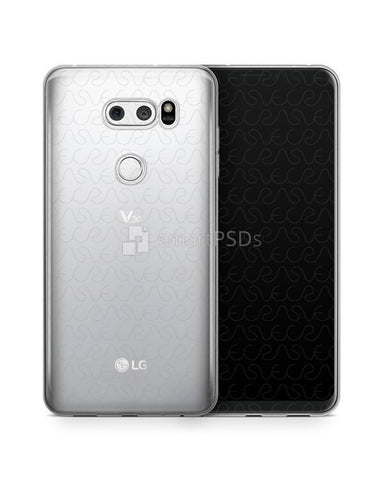 LG V30 UV TPU Clear Mobile Case Design Mockup 2017
