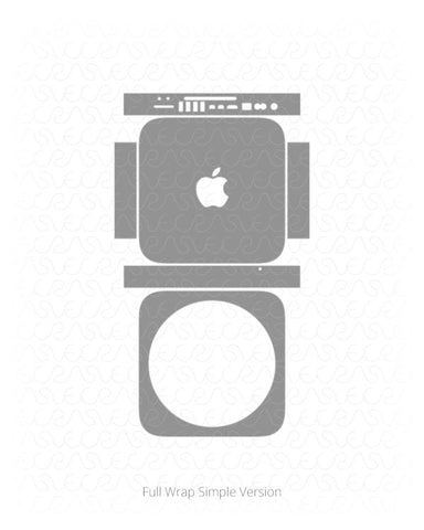 Apple Mac Mini Vinyl Skin Vector Cut File Template 2014-2017