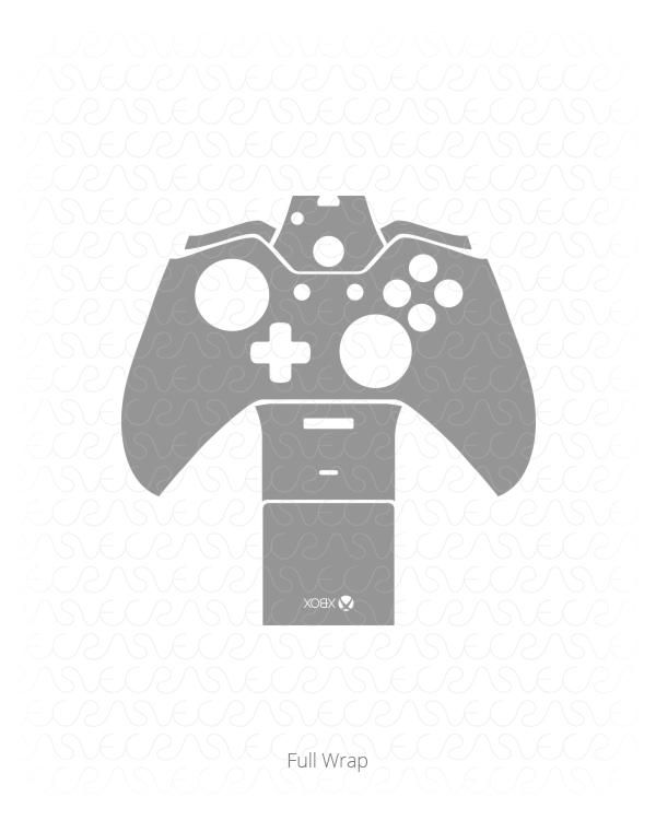 Microsoft Xbox One Gaming Controller Vinyl Skin Vector Cut File Template 2014