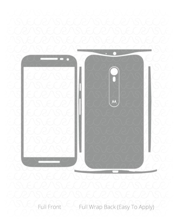 Motorola Moto G3 Vinyl Skin Cut File Template 2015