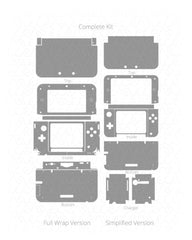 Nintendo 3DS XL Vinyl Skin Vector Cut File Template 2011