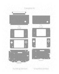 Nintendo DSi XL Handheld Gaming Console Vinyl Skin Vector Cut File Template 2009