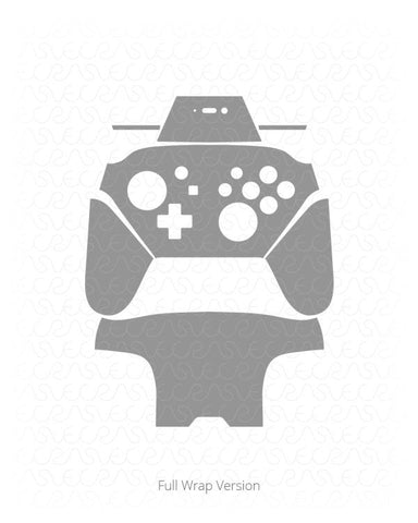 Nintendo Switch Pro Controller Vinyl Skin Vector Cut File Template 2017