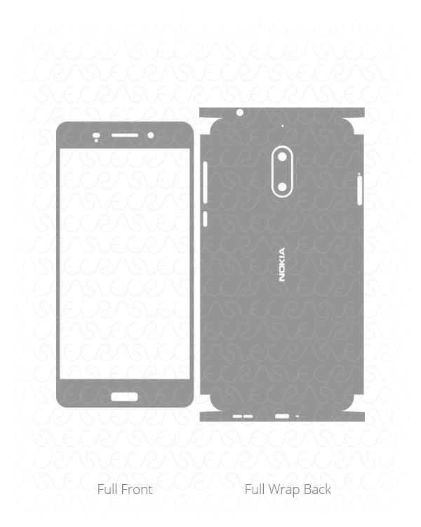 Nokia 6 Vinyl Skin Vector Cut File Template 2017