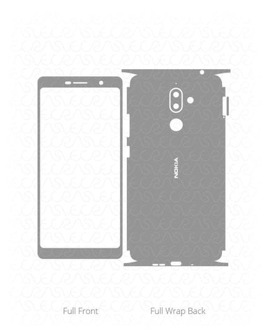 Nokia 7 Plus Vinyl Skin Vector Cut File Template 2018