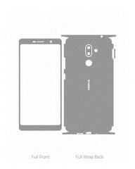 Nokia 7 Plus Vinyl Skin Vector Cut File Template 2018