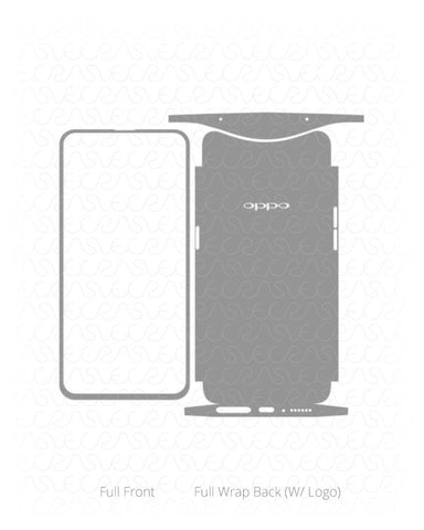 OPPO Find X Vinyl Skin Vector Cut File Template 2018