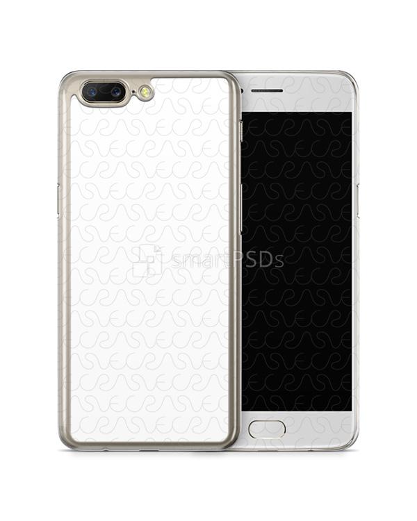 OnePlus 5 2d PC ClearCase Design Mockup 2016 (Front-Back)