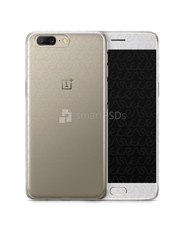OnePlus 5 UV PC Clear Mobile Case Design Mockup 2017