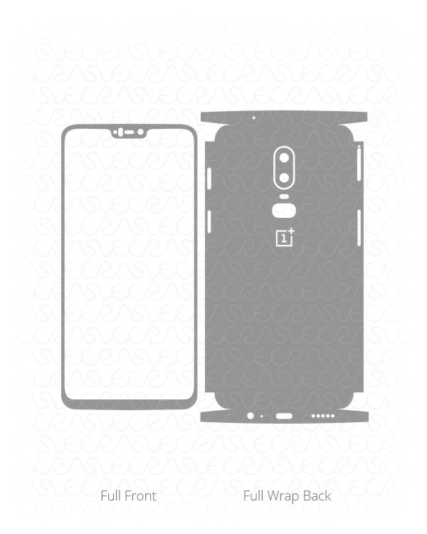 OnePlus 6 (Release 2018) Skin / Decal Cut file Ai Template