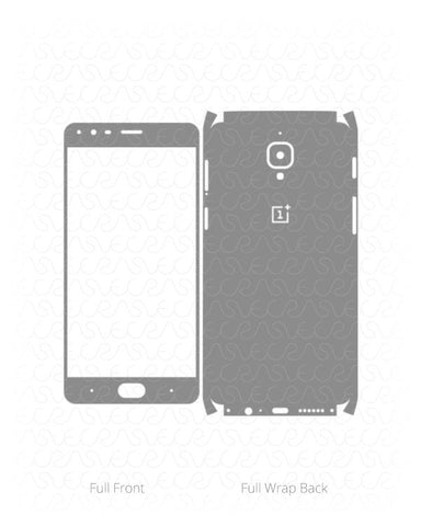 OnePlus 3 Vinyl Skin Vector Cut File Template 2016