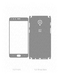 OnePlus 3 Vinyl Skin Vector Cut File Template 2016