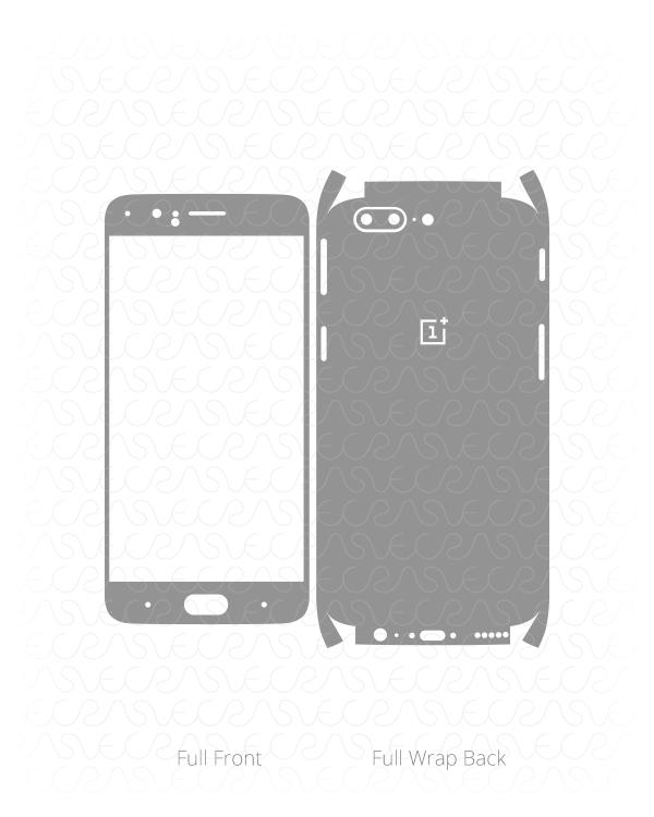 One Plus 5 (Release 2017) Skin Cut File Template