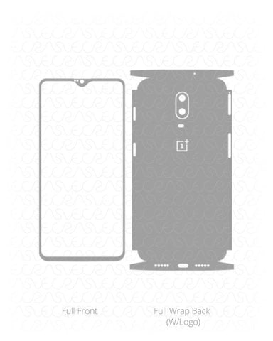 OnePlus 6T Vinyl Skin Vector Cut File Template 2018