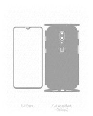 One Plus 6T Vinyl Skin Vector Cut File Template 2018