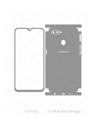 Oppo F9 Pro Vinyl Skin Vector Cut File Template 2018