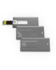 Credit Card Size USB Pendrive Print Design Mockup