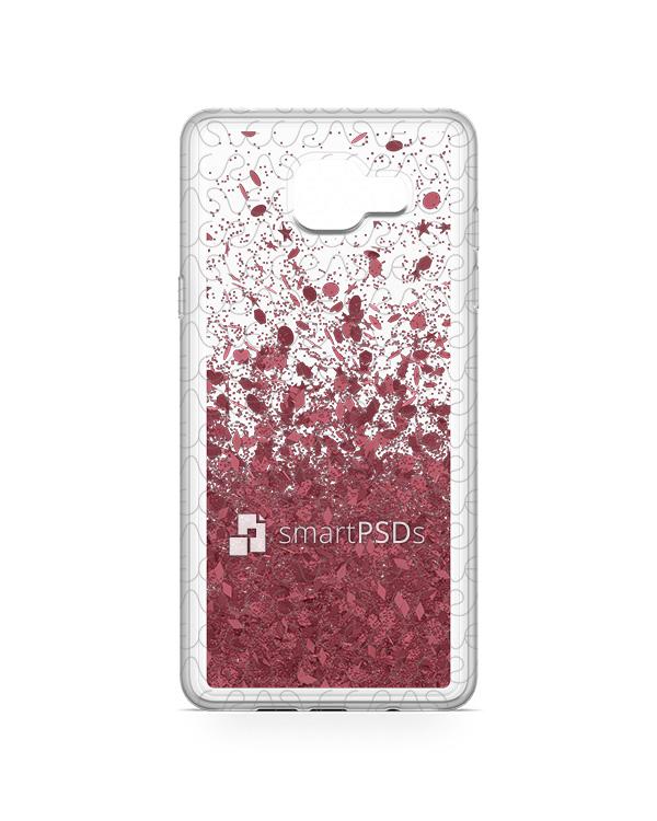 Samsung Galaxy A5 2016 UV TPU Liquid Glitter Case Design Mockup