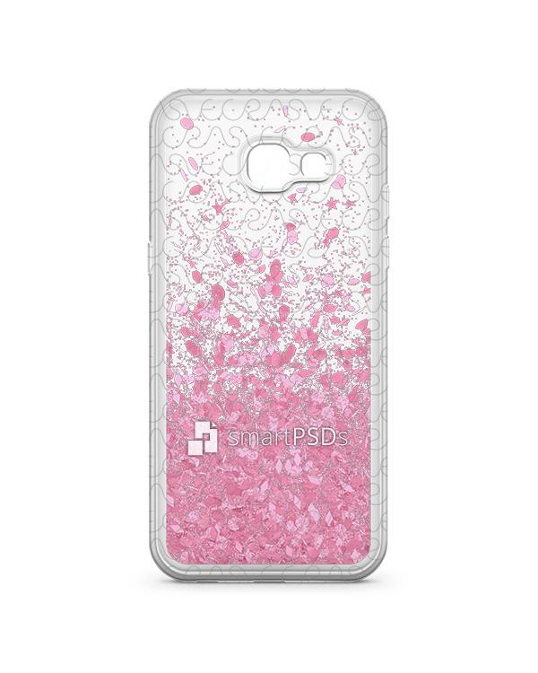 Samsung Galaxy A5 2017 UV TPU Liquid Glitter Case Design Mockup 