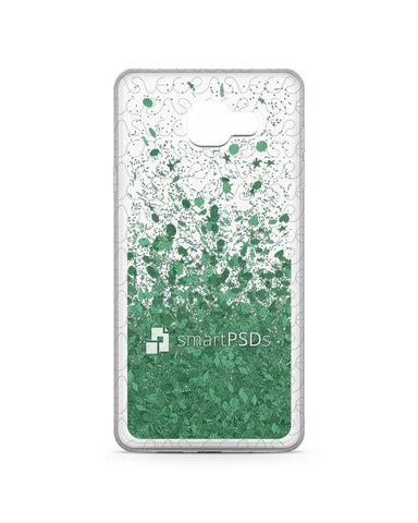 Samsung Galaxy A7 2016 UV TPU Liquid Glitter Case Design Mockup