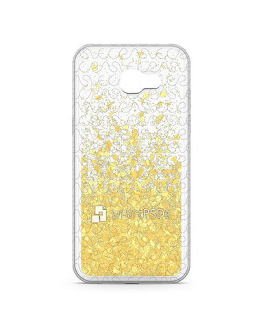 Samsung Galaxy A7 2017 UV TPU Liquid Glitter Case Design Mockup