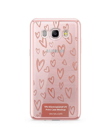 Samsung Galaxy J5 2016 TPU Electroplated Case Design Mock-up