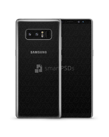 Samsung Galaxy Note 8 UV TPU Clear Mobile Case Design Mockup 2017