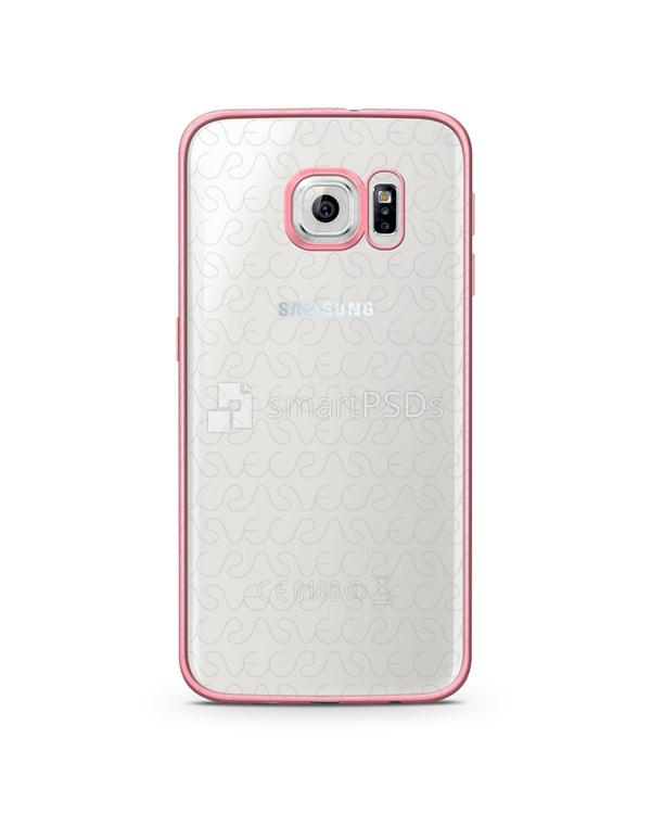 Samsung Galaxy S6 Edge TPU Electroplated Mobile Case Design Mockup 2015