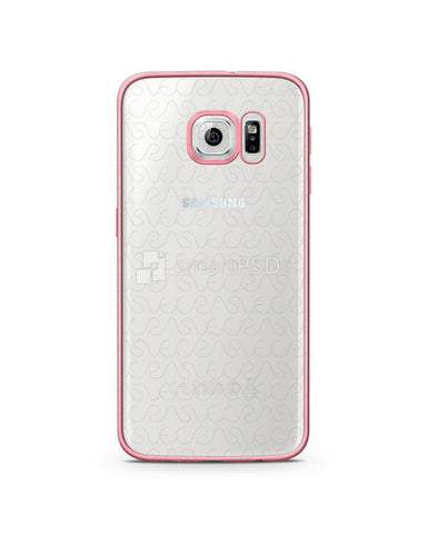 Samsung Galaxy S6 Edge TPU Electroplated Mobile Case Design Mockup 2015