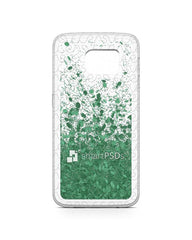 Samsung Galaxy S6 Edge UV TPU Liquid Glitter Case Design Mockup 