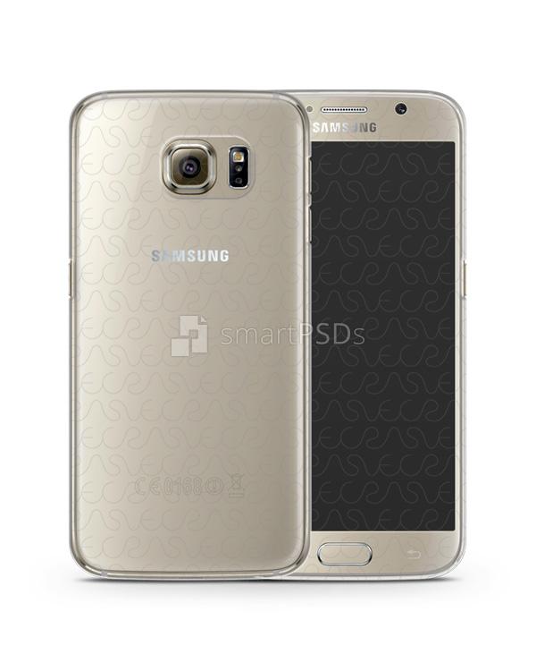 Samsung Galaxy S6 UV TPU Clear Mobile Case Design Mockup 2015