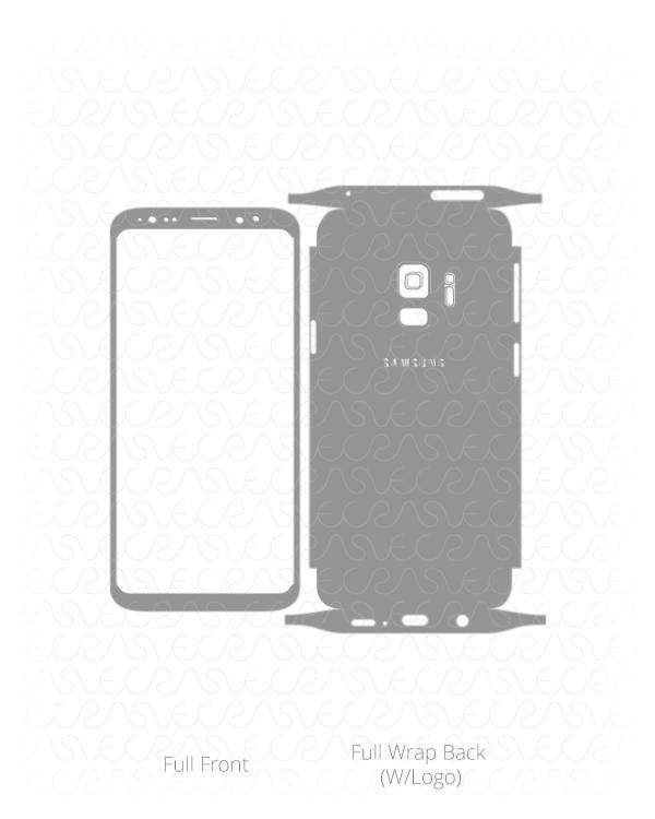 Samsung Galaxy S9 Vinyl Skin Vector Cut File Template 2018