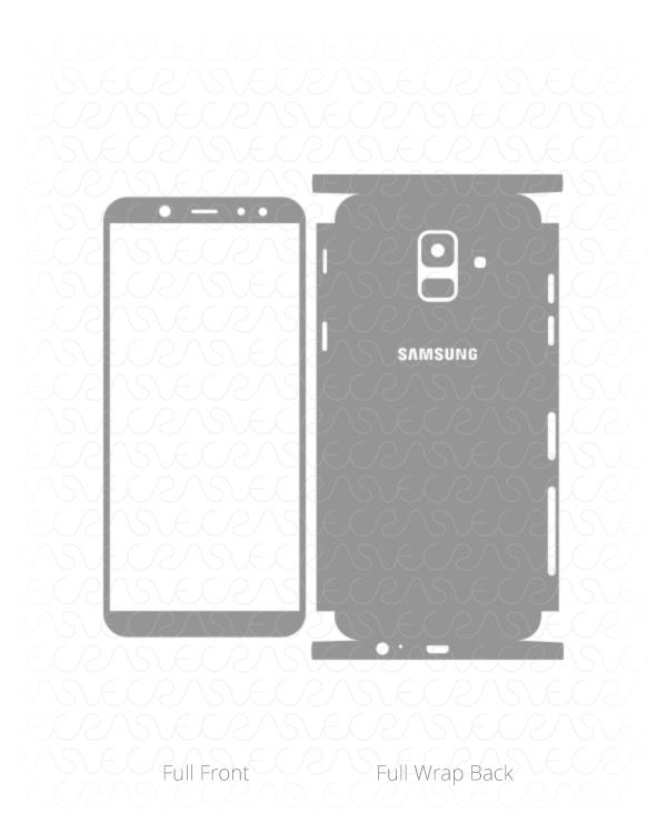 Samsung Galaxy A6 2018 Vinyl Skin Vector Cut File Template