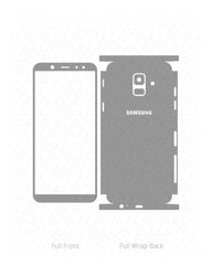 Samsung Galaxy A6 2018 Vinyl Skin Vector Cut File Template