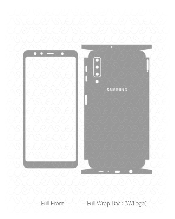 Samsung Galaxy A7 Vinyl Skin Vector Cut File Template 2018