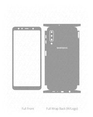 Samsung Galaxy A7 Vinyl Skin Vector Cut File Template 2018