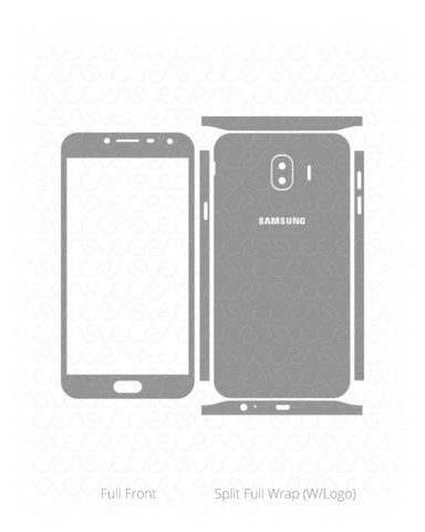 Samsung Galaxy J4 Vinyl Skin Vector Cut File Template 2018