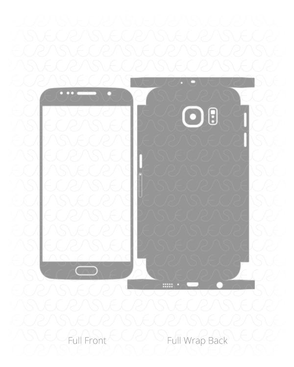 Samsung Galaxy S6 Vinyl Skin Vector Cut File Template 2015