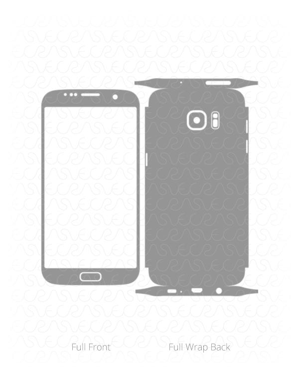 Samsung Galaxy S7 Edge Vinyl Skin Cut File Template 2016