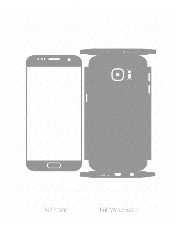 Samsung Galaxy S7 Vinyl Skin Cut File Template 2016