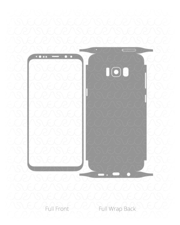 Samsung Galaxy S8 Plus Vinyl Skin Cut File Template 2017