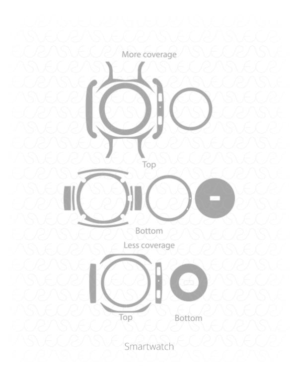 Samsung Gear Sport Smartwatch Vinyl Skin Vector Cut File Template 2018