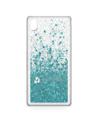 Sony Xperia M4 UV TPU Liquid Glitter Case Design Mockup 