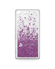 Sony Xperia M5 UV TPU Liquid Glitter Case Design Mockup 