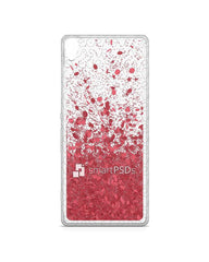 Sony Xperia XA UV TPU Liquid Glitter Case Design Mockup 
