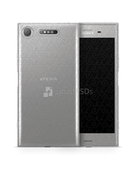 Sony Xperia XZ1 UV TPU Clear Case Mockup Front-Back 2017