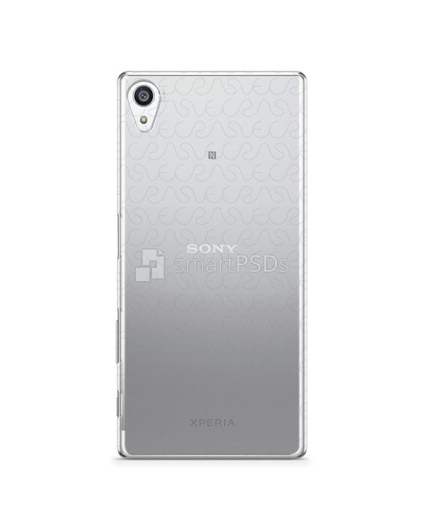 Sony Xperia Z5 Premium- UV PC Clear Mobile Case Design Mockup 2015
