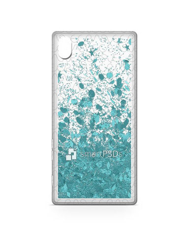 Sony Xperia Z5 UV TPU Liquid Glitter Case Design Mockup